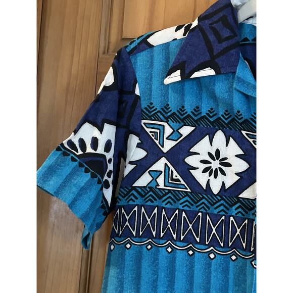 Vintage 60s 70s Sears Hawaii Shirt Small Floral Hawaiian Button Up - Picture 4 of 9